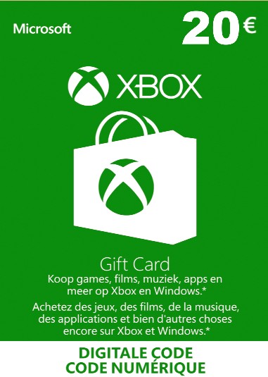 Carte Xbox 20 € EUROPE