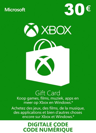Carte Xbox 30 € EUROPE