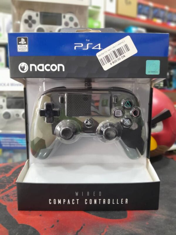 Nacon Wired Compact Controller PS4 Transparent/Noir