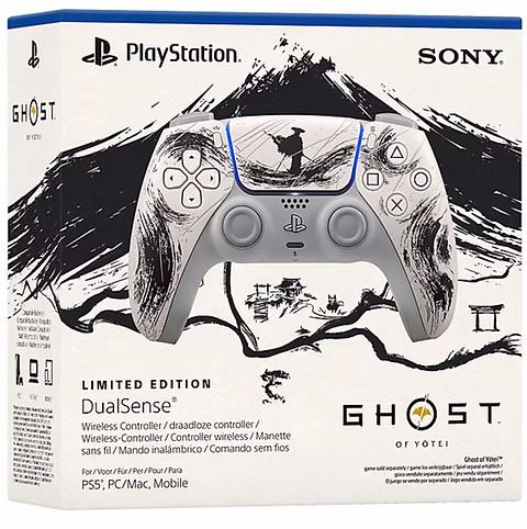 Manette DualSense PS5 — Édition Limitée Ghost of Yotei BLACK